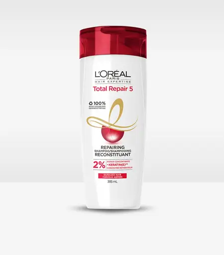 Lo’real Total Repair 5 Shampoo 385ml – Shampoo for Damaged Hair with Protein in Sri Lanka