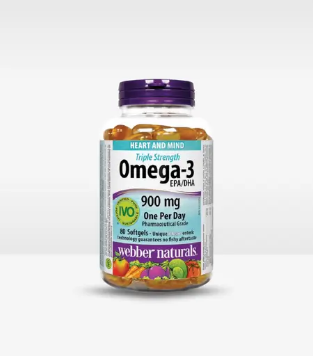 Webber Naturals Omega-3 900mg Softgels 80 Original Supplement in Sri Lanka