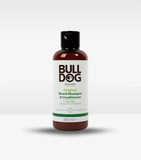 Bulldog Original 2-in-1 Beard Shampoo and Conditioner 200ml – Beard Wash and Softener