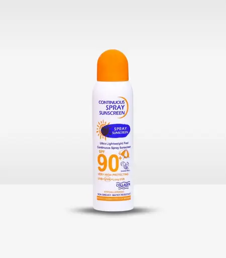 Wokali Continuous Spray Sunscreen SPF 90+ 230ml protecting skin from UV rays