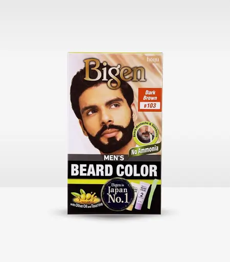 Bigen Men’s Beard Color B103 Dark Brown Pack – Ammonia-Free Beard Dye Sri Lanka