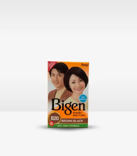 Bigen Powder Hair Color B20 Brown Black – Ammonia-Free Hair Dye in Sri Lanka