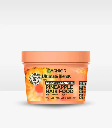 Garnier Ultimate Blends Hair Food Pineapple 3-in-1 Mask 400ml – Nourishing Vegan Hair Treatment Sri Lanka