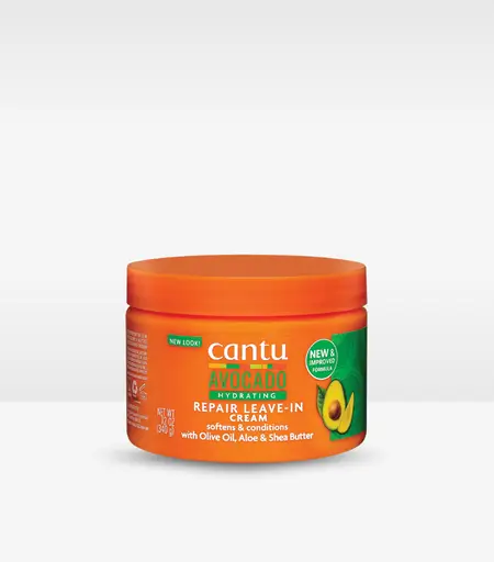 Cantu Avocado Hydrating Repair Leave-In Cream 340g – Moisturizing Leave-In Conditioner for Curly Hair