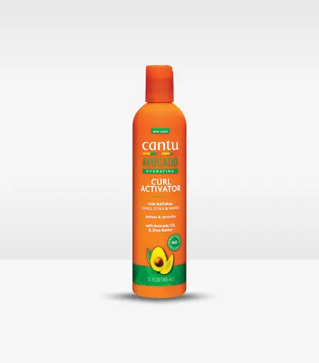 Cantu Avocado Oil and Shea Butter Curl Activator Cream 355ml – Curl Defining Cream for Frizz-Free Curls