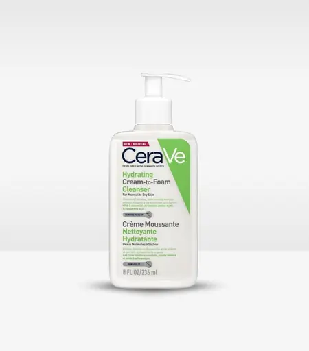 CeraVe Hydrating Cream To Foam Cleanser 237ml – Gentle Hydrating Face Wash Sri Lanka