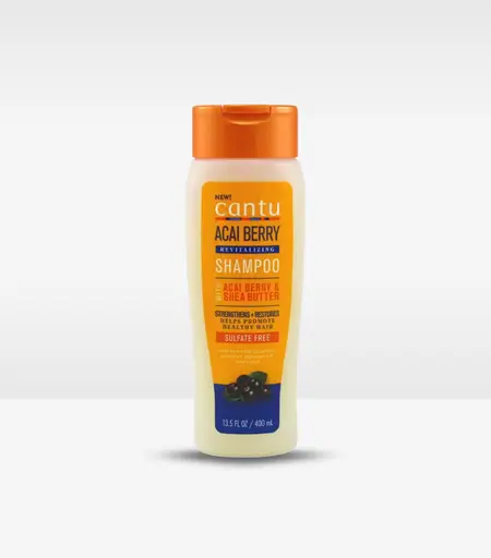 Cantu Acai Berry Revitalizing Shampoo 400ml – Sulfate-Free Cleanser for Curly Hair