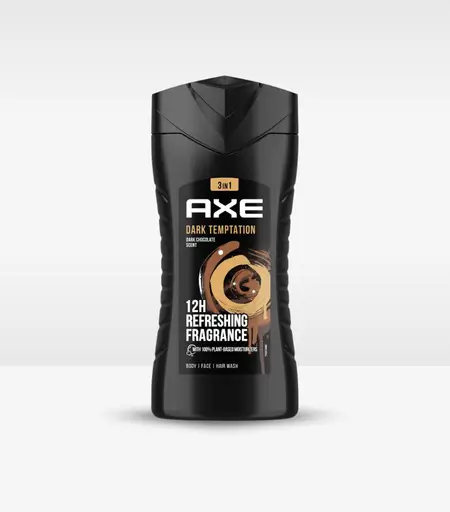 AXE Dark Temptation Shower Gel 250ml – 3 in 1 Body Wash for Men
