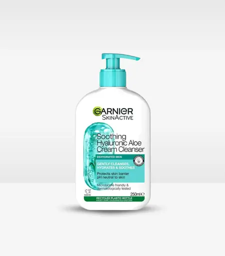 Garnier Skin Active Hyaluronic Acid Hydrating Aloe Cream Cleanser 250ml