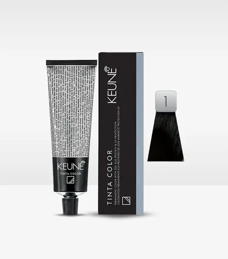 Keune Tinta Color 1 Black Permanent Hair Color Tube