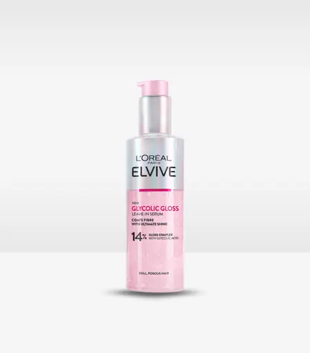 Loreal Paris Elvive Glycolic Gloss Leave-In Serum 150ml – Original Hair Shine Serum in Sri Lanka