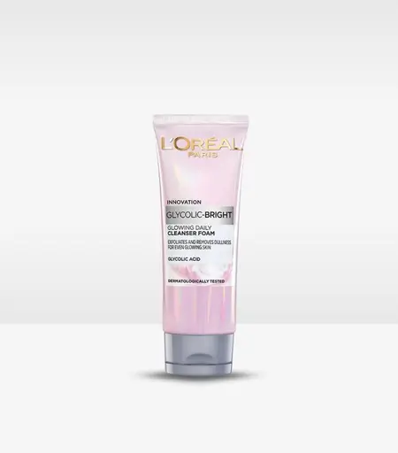 L’Oréal Glycolic Bright Daily Cleanser Foam 100ml – Buy Online in Sri Lanka