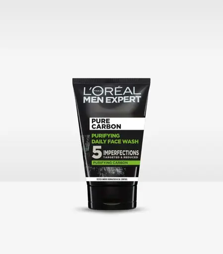 Loreal Men Expert Pure Carbon Face Wash 100ml – Charcoal Cleanser for Oily Skin