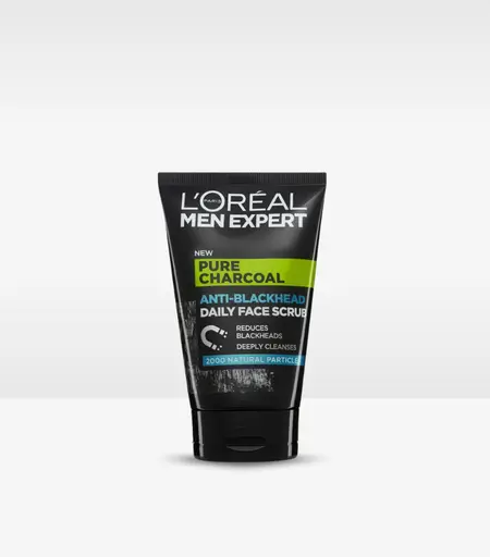 Loreal Men Expert Pure Charcoal Anti-Blackhead Scrub 100ml – Best Face Scrub for Men in Sri Lanka