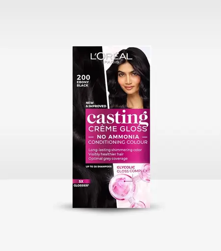 Loreal Casting Crème Gloss Hair Color Deep Black 200 – No-Ammonia Hair Dye in Sri Lanka