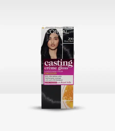 Loreal Casting Crème Gloss Ebony Black 200 – No Ammonia Semi-Permanent Hair Dye
