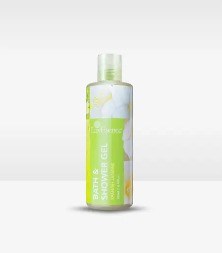 LuvEsence Spanish Jasmine Bath & Shower Gel 250ml Bottle Front View