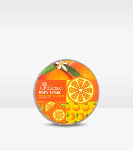 LuvEsence Mandarin Blossom Body Scrub 200g – Exfoliating Body Scrub in Sri Lanka