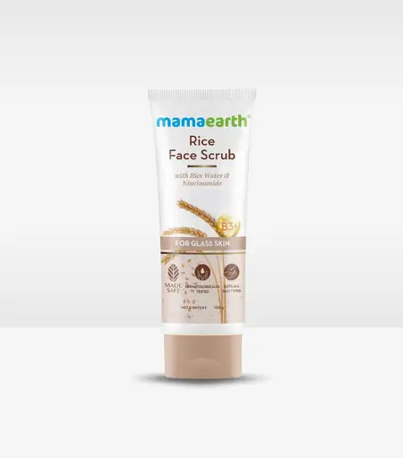 Mamaearth Rice Face Scrub with Niacinamide 100ml – Watsans.lk