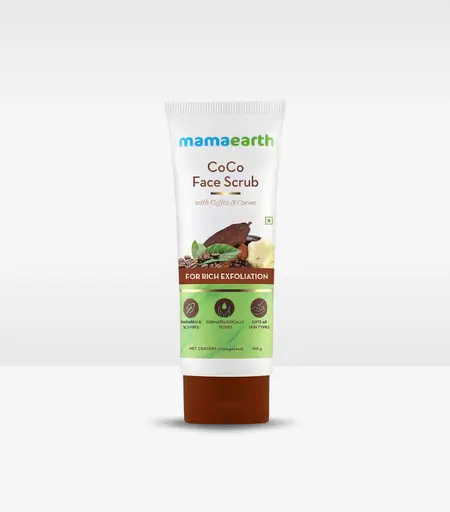Mamaearth Coco Face Scrub with Coffee & Cocoa for Rich Exfoliation 100g