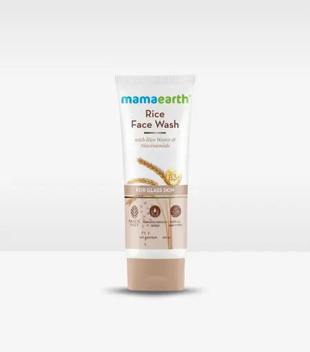 Mamaearth Rice Face Wash 100ml with Rice Water & Niacinamide – Watsans.lk