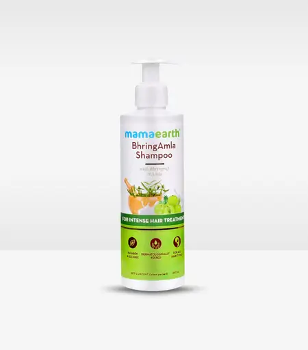 Mamaearth Bhring Amla Shampoo with Bhringraj & Amla for Intense Hair Treatment 250 ml