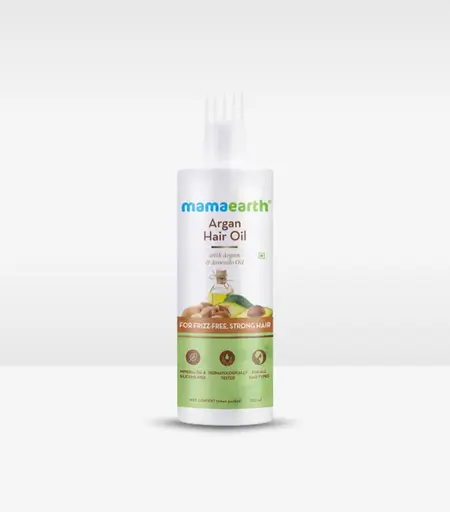 Mamaearth Argan Hair Oil with Argan Oil & Avocado Oil for Frizz-Free & Stronger Hair 250 ml