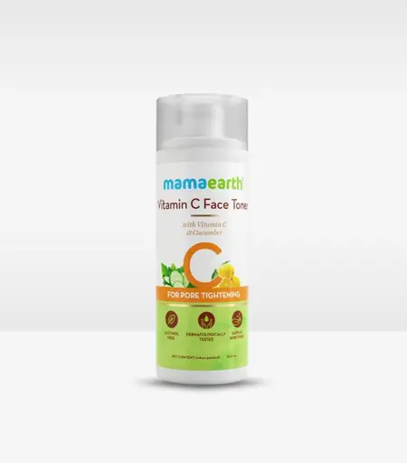 Mamaearth Vitamin C Face Toner with Cucumber & Witch Hazel | Pore Tightening & Hydrating Formula 200ml