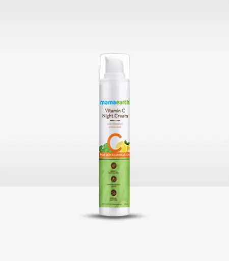 Mamaearth Vitamin C Night Cream 50g with Gotu Kola – Brightening & Hydrating Night Cream Sri Lanka
