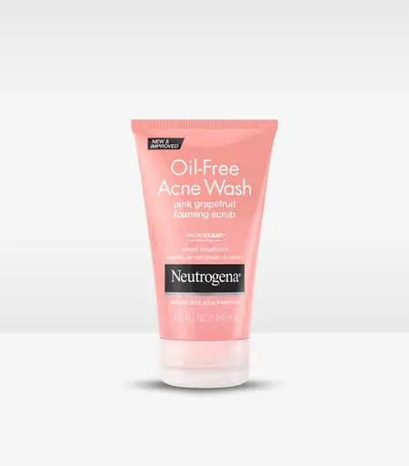 Neutrogena Oil Free Pink Grapefruit Acne Wash Foaming Scrub with Salicylic Acid 125ml