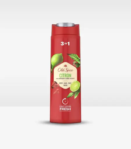 Old Spice Citron 2-In-1 Shower Gel and Shampoo 400ml bottle