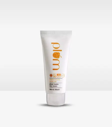 Plum Chamomile & White Tea Sheer Matte Day Cream SPF50 PA+++ 60ml – Front View
