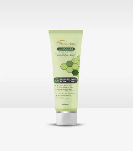 Prevense Fresh Relaxing Body Lotion 120ml – Shea Butter & Cucumber Extract for All Skin Types in Sri Lanka