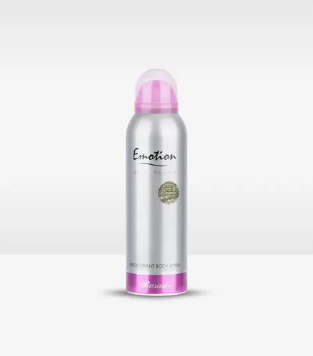 Rasasi Emotion Deodorant Body Spray for Women 200ml bottle