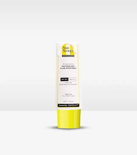 SunScoop 3% Niacinamide Featherlight Fluid Sunscreen SPF 50+ PA++++ 45ml