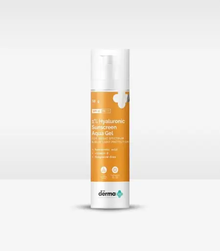 The Derma Co 1% Hyaluronic Aqua Gel Spf 50 Pa++++  Sunscreen 50g