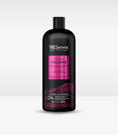 Tresemme 24 Hour Volume Shampoo for Fine Hair 828ml Bottle – Boosts Volume & Body