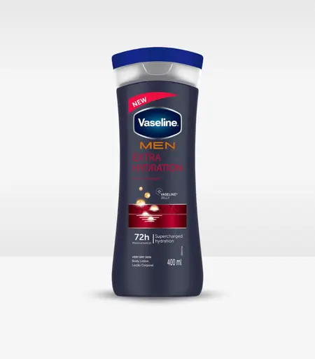Vaseline Men Extra Hydration Hands and Body Lotion 400ml for Dry Skin