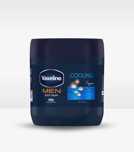 Vaseline Men Cooling 48H Moisturizing Body Cream 400ml for all-day hydration