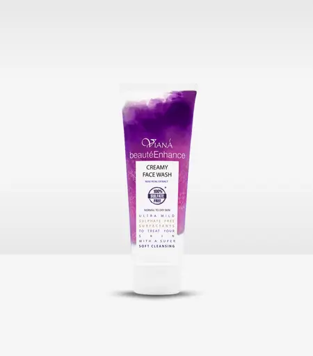 Viana Beauty Enhance Creamy Face Wash with Rose Petal for Oily Skin 100ml – Gentle Sulphate-Free Cleanser in Sri Lanka