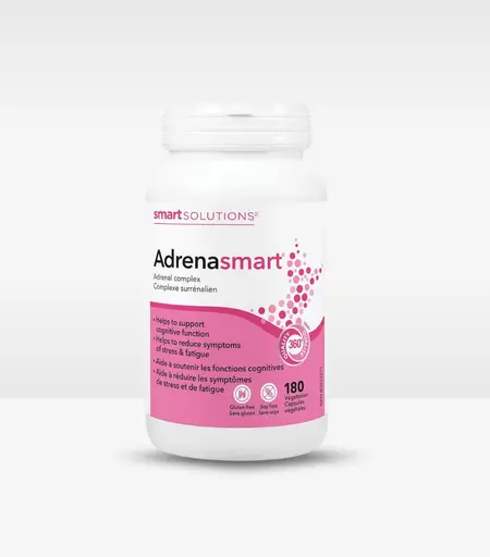 Smart Solutions AdrenaSmart Adrenal Support for Stress & Lasting Energy 180 Capsules