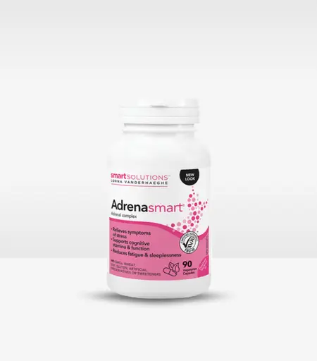 Smart Solutions AdrenaSmart Adrenal Support for Stress & Lasting Energy 90 Capsules