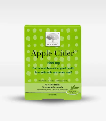 New Nordic Apple Cider Vinegar Coated 1000mg 30 Tablets