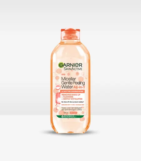 Garnier All-in-1 Micellar Peeling Water with HA & Glycolic Acid 400ml