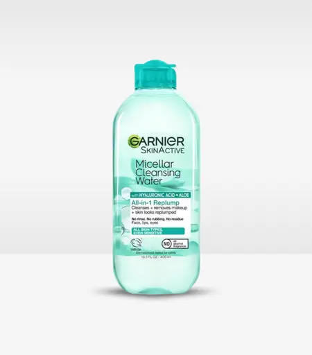 Garnier Micellar Cleansing Water All-in-1 with Hyaluronic Acid & Aloe Vera 400ml