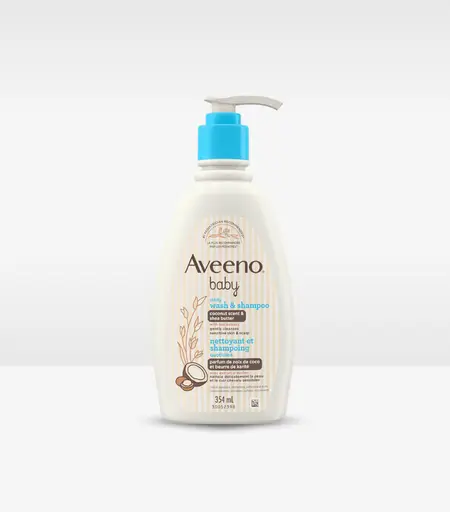 Aveeno Baby Daily Wash & Shampoo Coconut & Shea Butter 354ml