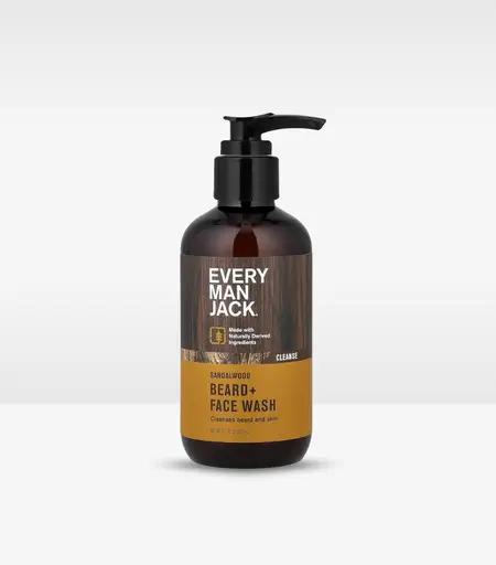 Every Man Jack Beard + Face Wash - Sandalwood 200ml