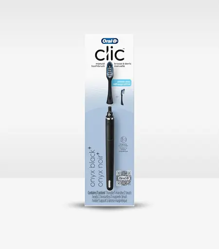 Oral-B Clic Toothbrush with 2 Brush Heads and Magnetic Holder