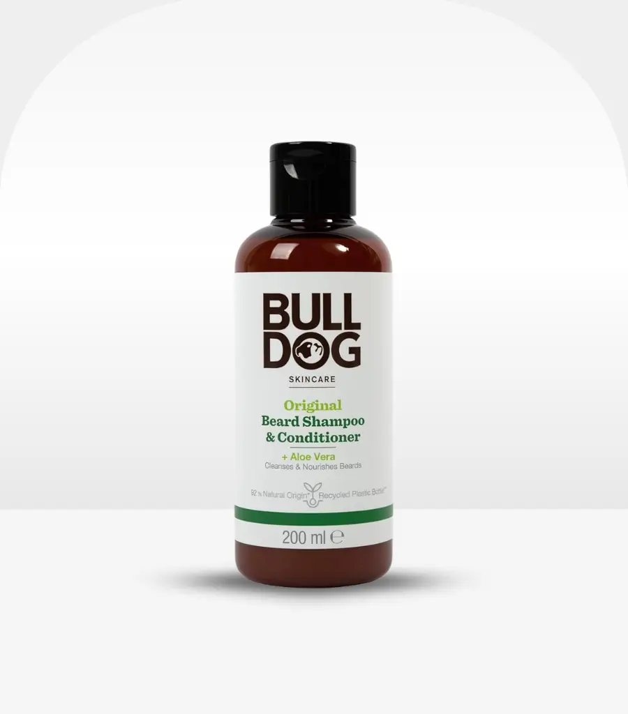 Bulldog Original 2-in-1 Beard Shampoo and Conditioner 200ml – Beard Wash and Softener