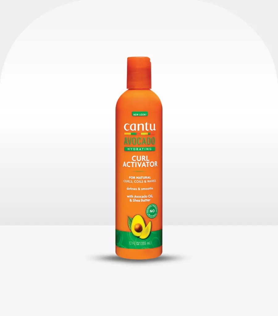 Cantu Avocado Oil and Shea Butter Curl Activator Cream 355ml – Curl Defining Cream for Frizz-Free Curls
